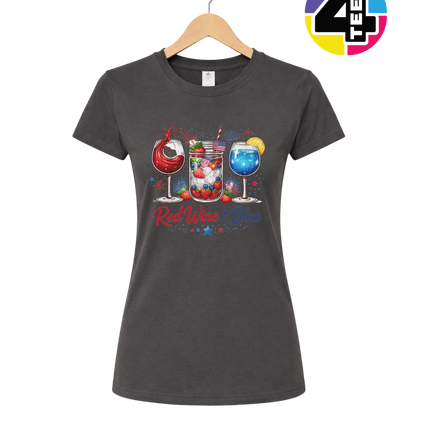 Red, Wine And Blue Women's Tee