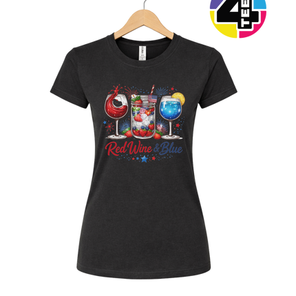 Red, Wine And Blue Women's Tee