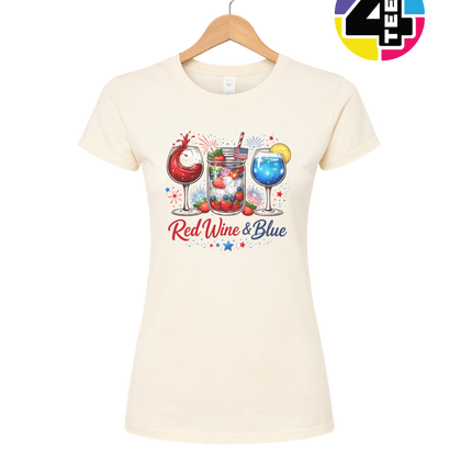 Red, Wine And Blue Women's Tee