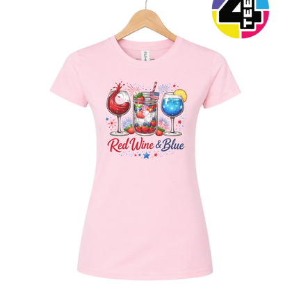 Red, Wine And Blue Women's Tee