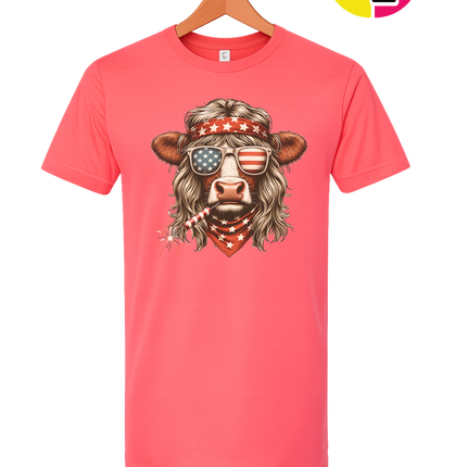 4th Of July Heifer Tee
