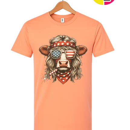 4th Of July Heifer Tee