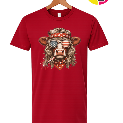 4th Of July Heifer Tee
