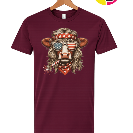 4th Of July Heifer Tee