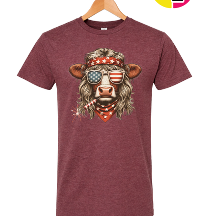 4th Of July Heifer Tee