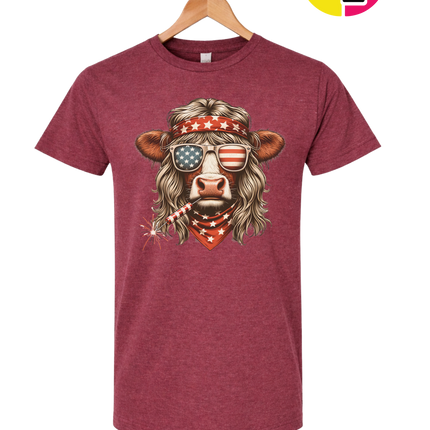 4th Of July Heifer Tee