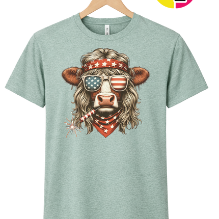 4th Of July Heifer Tee