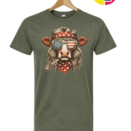 4th Of July Heifer Tee