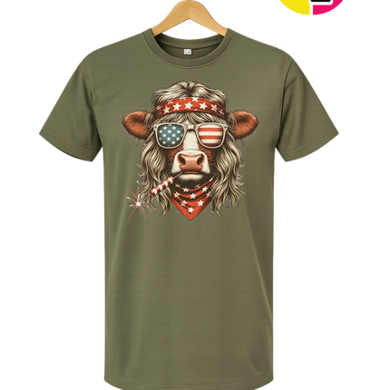 4th Of July Heifer Tee