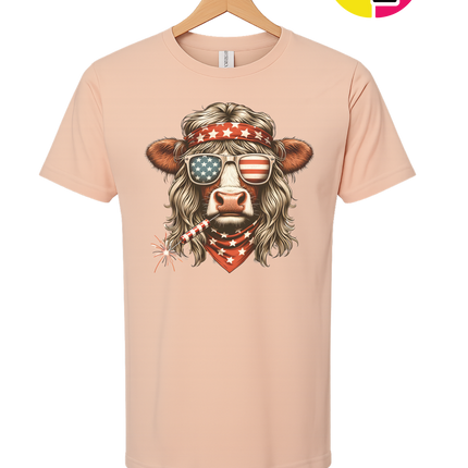 4th Of July Heifer Tee