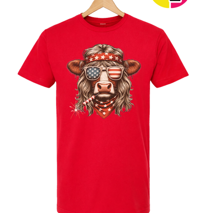 4th Of July Heifer Tee