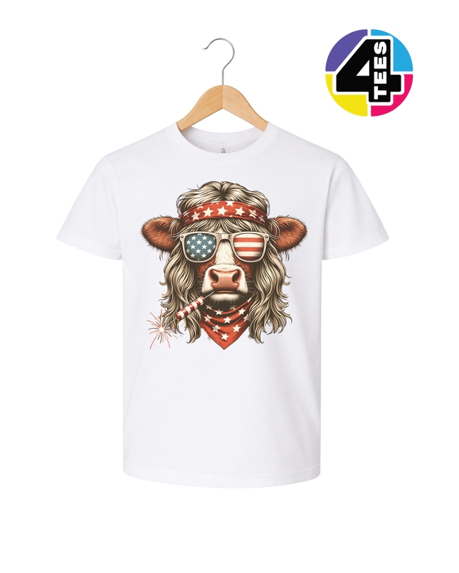 4th Of July Heifer Youth Tee