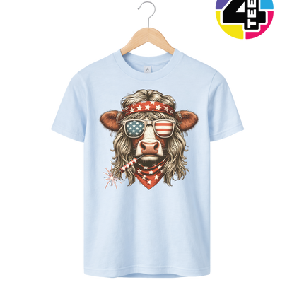 4th Of July Heifer Youth Tee