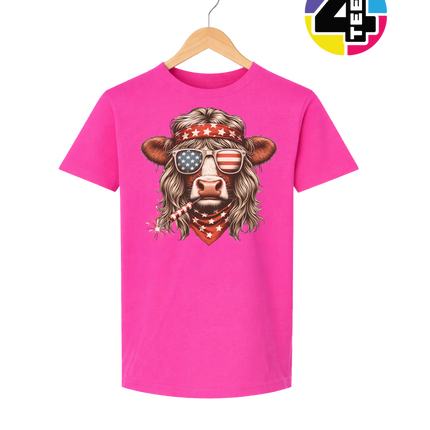 4th Of July Heifer Youth Tee
