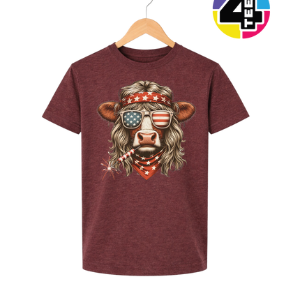 4th Of July Heifer Youth Tee