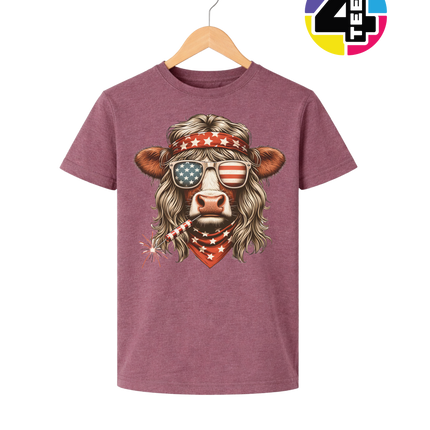 4th Of July Heifer Youth Tee