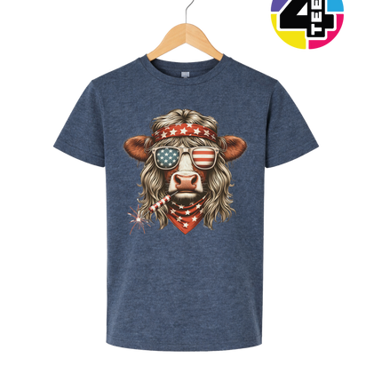 4th Of July Heifer Youth Tee