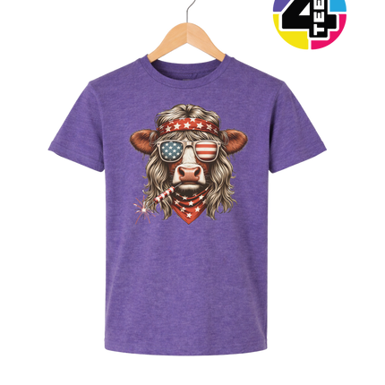 4th Of July Heifer Youth Tee