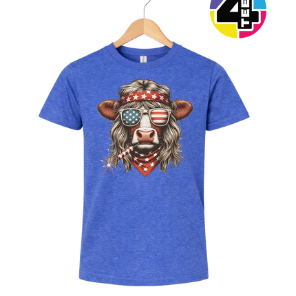 4th Of July Heifer Youth Tee