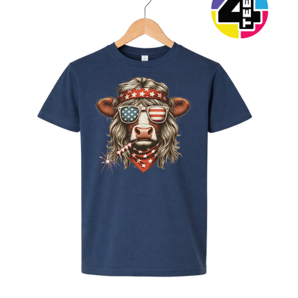 4th Of July Heifer Youth Tee