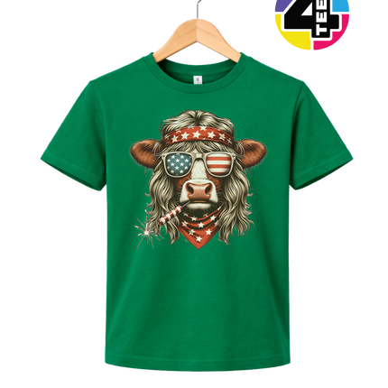 4th Of July Heifer Youth Tee