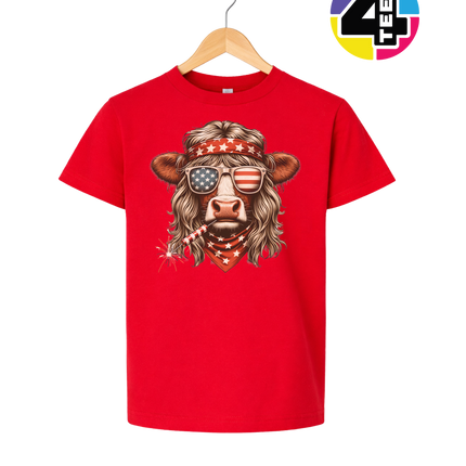 4th Of July Heifer Youth Tee