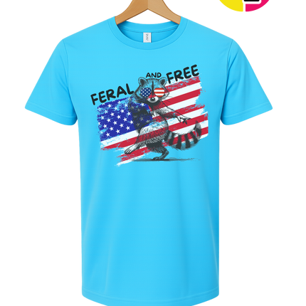 Feral And Free Raccoon Tee