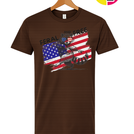 Feral And Free Raccoon Tee
