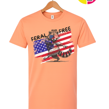 Feral And Free Raccoon Tee