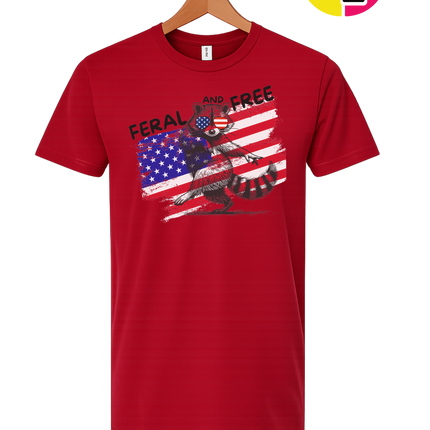 Feral And Free Raccoon Tee