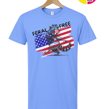 Feral And Free Raccoon Tee