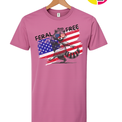 Feral And Free Raccoon Tee