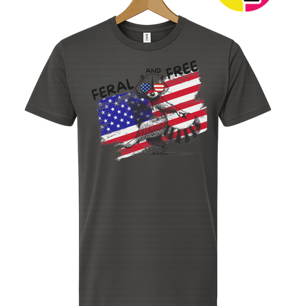 Feral And Free Raccoon Tee