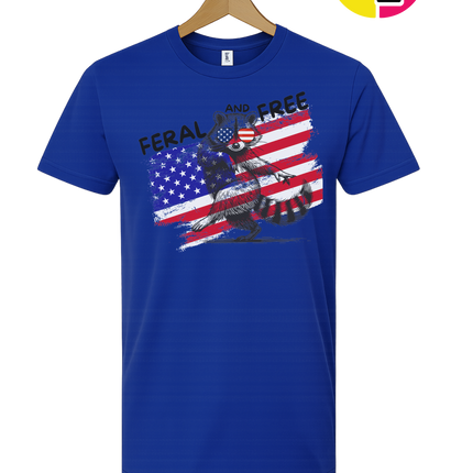 Feral And Free Raccoon Tee