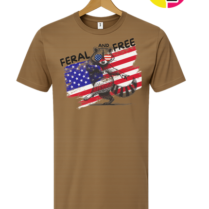 Feral And Free Raccoon Tee