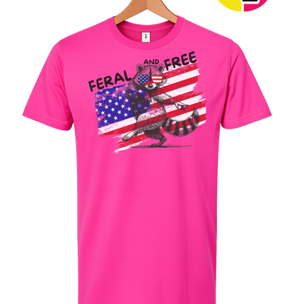 Feral And Free Raccoon Tee