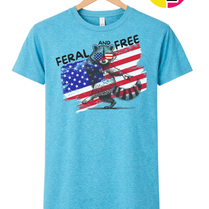 Feral And Free Raccoon Tee