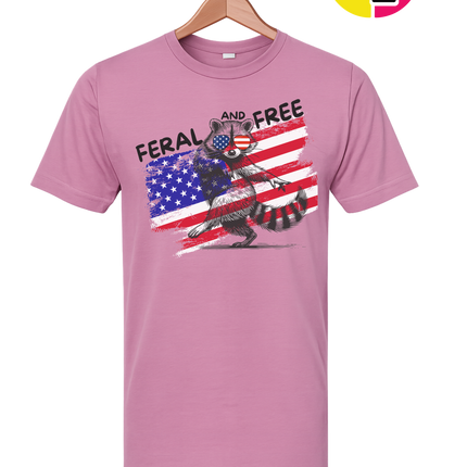 Feral And Free Raccoon Tee