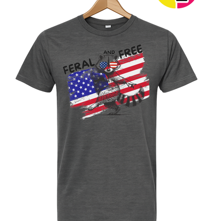 Feral And Free Raccoon Tee