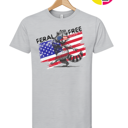 Feral And Free Raccoon Tee