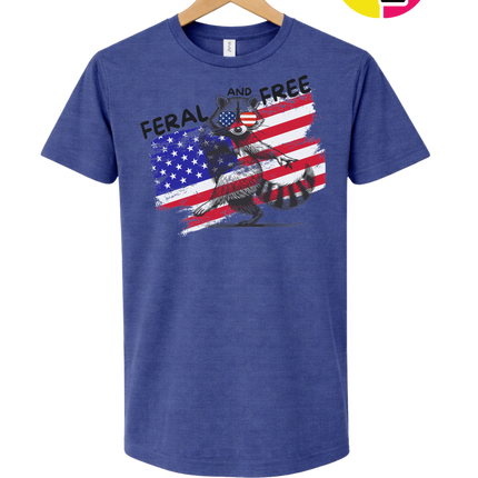 Feral And Free Raccoon Tee