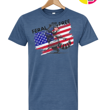 Feral And Free Raccoon Tee