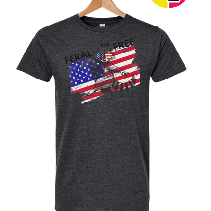 Feral And Free Raccoon Tee