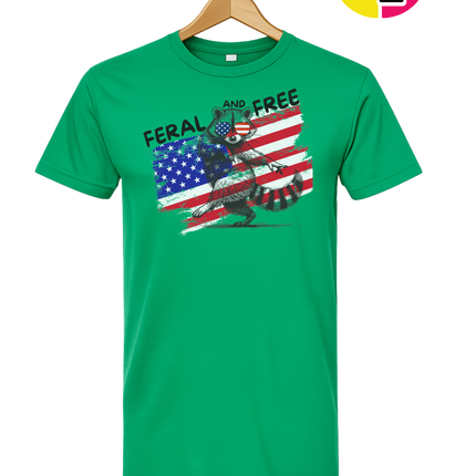 Feral And Free Raccoon Tee