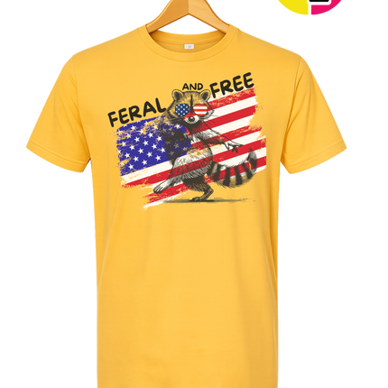 Feral And Free Raccoon Tee