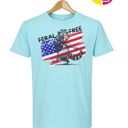 Feral And Free Raccoon Tee