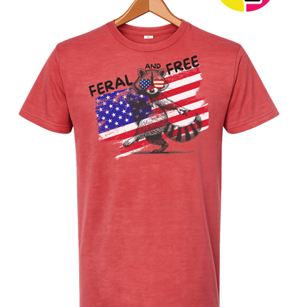 Feral And Free Raccoon Tee