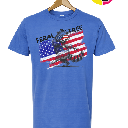 Feral And Free Raccoon Tee