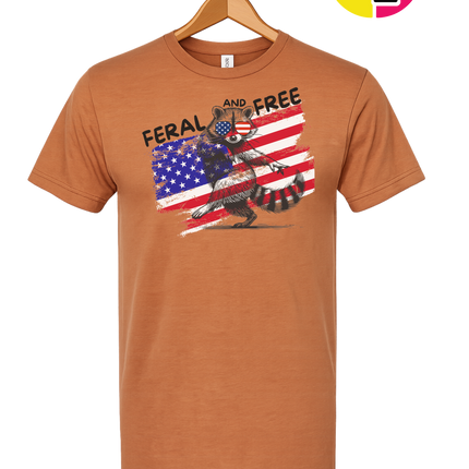 Feral And Free Raccoon Tee