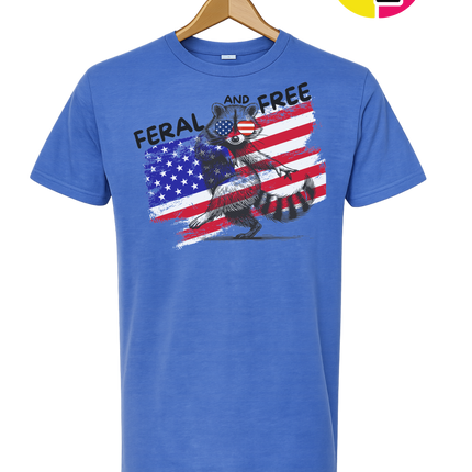 Feral And Free Raccoon Tee